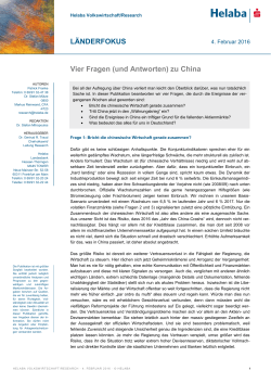 China: Vier Fragen (und Antworten) zu China