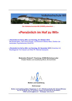 Medienspiegel Pers&ouml;nlich iHzW ropo 251015