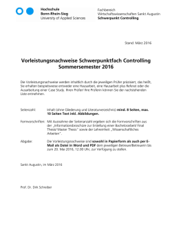 Hausarbeitsthemen SPF Controlling
