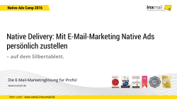 Mit E-Mail-Marketing Native Ads persönlich