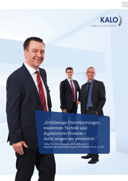Imagebrosch&uuml;re KALO