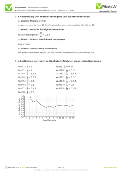 1. Abweichung von relativer Häufigkeit und