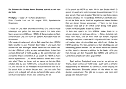 Die Stimme des Blutes deines Bruders schreit zu mir von der Erde