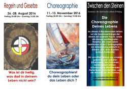 Die Choreographie Deines Lebens