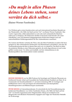 Du mu&szlig;t in allen Phasen deines Lebens stehen, sonst verr&auml;tst du