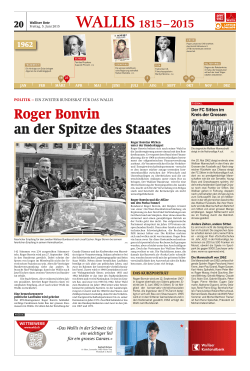Roger Bonvin an der Spitze des Staates