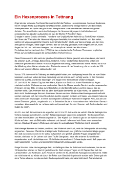 Ein Hexenprozess in Tettnang