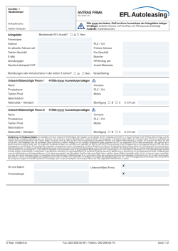 EFL Leasingantrag Firma