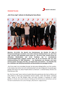 Die Firma singt - Sony Music Entertainment Germany GmbH