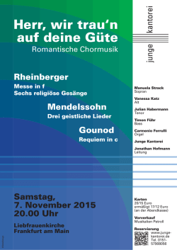 Herr, wir trau`n auf deine G&uuml;te