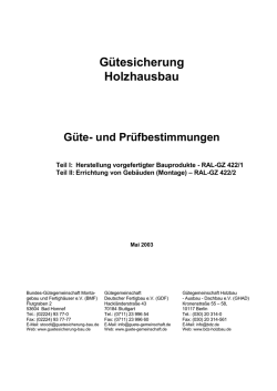 G&uuml;te- und Pr&uuml;fbestimmungen