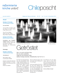 Herr, wir trau`n auf deine G&uuml;te, die uns rettet wunderbar, singen dir