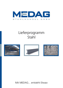 Lieferprogramm Stahl - MEDAG Stahlhandel GmbH