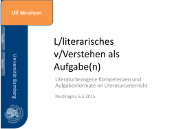 Ist Verstehen eine Kompetenz?