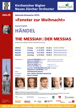 h&auml;ndel - Neues Z&uuml;rcher Orchester