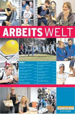 Guck Arbeitswelt Ausgabe vom 16. September 2015
