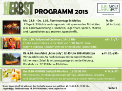 Herbst Programm