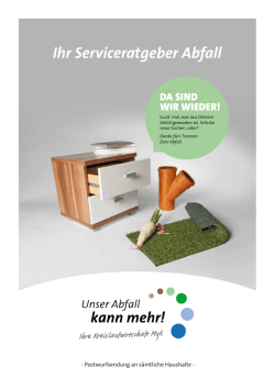 Ihr Serviceratgeber Abfall