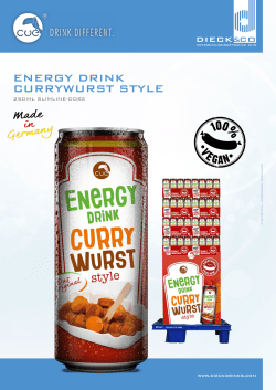energy drink currywurst style