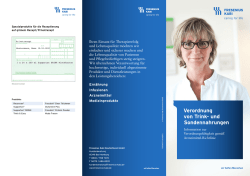 Verordnung von Trink- und Sondennahrungen