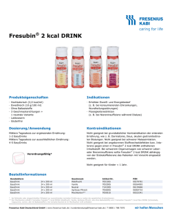 Produktdatenblatt: Fresubin&reg; 2 kcal Drink