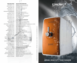 DRINK HEALTHY &ndash; LIVE LONGER