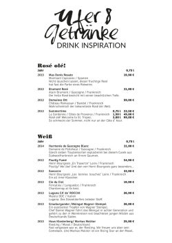 DRINK INSPIRATION