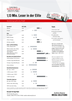 Infoblatt F.A.S. Soziodemografie