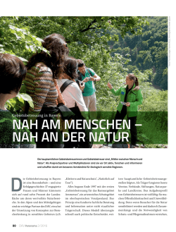 Nah am meNscheN – Nah aN Der Natur