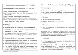 Handeln ohne Vertretungsmacht / Missbrauch der Vertretungsmacht