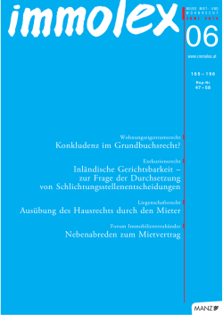 Nebenabreden zum Mietvertrag
