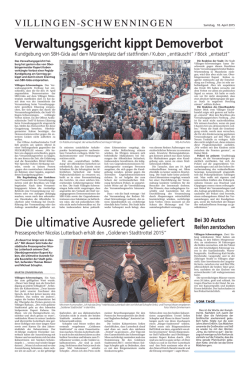 Die ultimative Ausrede geliefert
