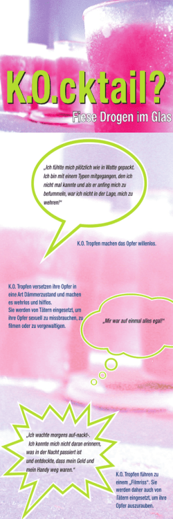 KO Tropfen - Frauennotruf Kiel