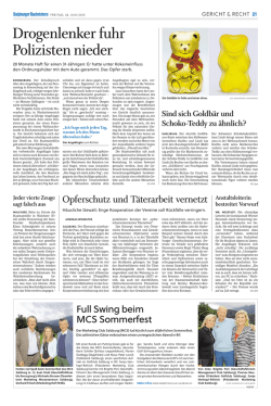 Drogenlenker fuhr Polizisten nieder