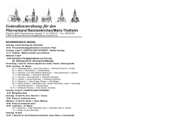 Gottesdienste in Maria Thalheim und im Pfarrverband
