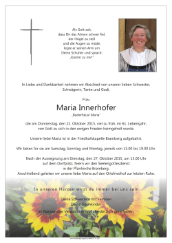 Innerhofer Maria - VA - Bramberg