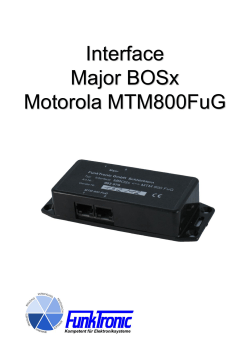 Interface Major BOSx Motorola MTM800FuG