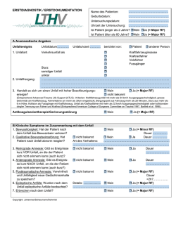 Formular Erstdiagnostik LTHV