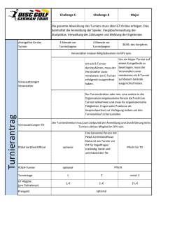 Turnierantrag