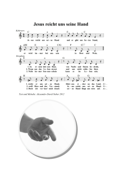 Jesus reicht uns seine Hand