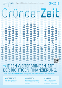 ideen weiterbringen, mit der richtigen finanzierung.