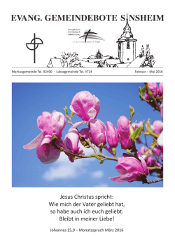 Jesus Christus spricht: Wie mich der Vater geliebt hat, so habe auch