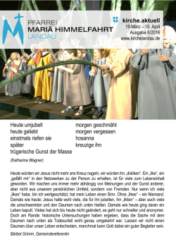Heute umjubelt morgen geschm&auml;ht heute geliebt morgen vergessen