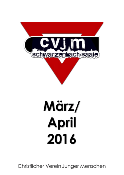März/ April 2016 - Schwarzenbach/Saale