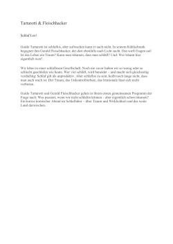 Tartarotti & Fleischhacker - Pressetext - Schlaf los!