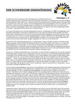 Eine schwierige Eingew&ouml;hnung