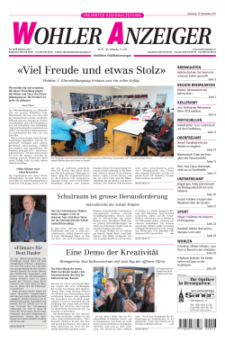 Viel Freude und etwas Stolz