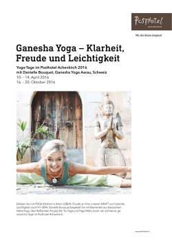 Ganesha Yoga – Klarheit, Freude und Leichtigkeit