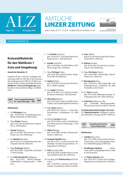 Amtliche Linzer Zeitung, Folge 17a
