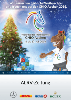 ALRV-Zeitung - CHIO Aachen